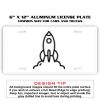 6 X 12 Full Size Aluminum License Plate for Cars and Trucks  Thumbnail