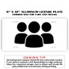 6 X 12 Full Size Aluminum License Plate for Cars and Trucks  Thumbnail