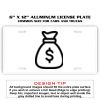 6 X 12 Full Size Aluminum License Plate for Cars and Trucks  Thumbnail