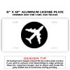 6 X 12 Full Size Aluminum License Plate for Cars and Trucks  Thumbnail