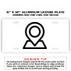 6 X 12 Full Size Aluminum License Plate for Cars and Trucks  Thumbnail