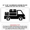 6 X 12 Full Size Aluminum License Plate for Cars and Trucks  Thumbnail
