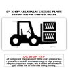 6 X 12 Full Size Aluminum License Plate for Cars and Trucks  Thumbnail