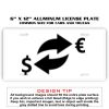 6 X 12 Full Size Aluminum License Plate for Cars and Trucks  Thumbnail