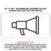 6 X 12 Full Size Aluminum License Plate for Cars and Trucks  Thumbnail