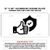 6 X 12 Full Size Aluminum License Plate for Cars and Trucks  Thumbnail