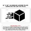 6 X 12 Full Size Aluminum License Plate for Cars and Trucks  Thumbnail