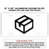 6 X 12 Full Size Aluminum License Plate for Cars and Trucks  Thumbnail