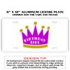 6 X 12 Full Size Aluminum License Plate for Cars and Trucks  Thumbnail