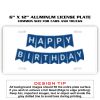 6 X 12 Full Size Aluminum License Plate for Cars and Trucks  Thumbnail
