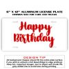 6 X 12 Full Size Aluminum License Plate for Cars and Trucks  Thumbnail