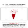 6 X 12 Full Size Aluminum License Plate for Cars and Trucks  Thumbnail