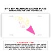 6 X 12 Full Size Aluminum License Plate for Cars and Trucks  Thumbnail