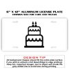 6 X 12 Full Size Aluminum License Plate for Cars and Trucks  Thumbnail