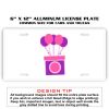 6 X 12 Full Size Aluminum License Plate for Cars and Trucks  Thumbnail