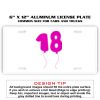 6 X 12 Full Size Aluminum License Plate for Cars and Trucks  Thumbnail