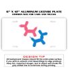 6 X 12 Full Size Aluminum License Plate for Cars and Trucks  Thumbnail