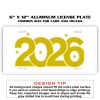 6 X 12 Full Size Aluminum License Plate for Cars and Trucks  Thumbnail