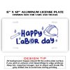 6 X 12 Full Size Aluminum License Plate for Cars and Trucks  Thumbnail