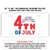 6 X 12 Full Size Aluminum License Plate for Cars and Trucks  Thumbnail
