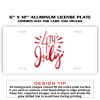 6 X 12 Full Size Aluminum License Plate for Cars and Trucks  Thumbnail