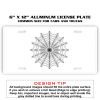6 X 12 Full Size Aluminum License Plate for Cars and Trucks  Thumbnail