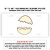 6 X 12 Full Size Aluminum License Plate for Cars and Trucks  Thumbnail