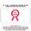 6 X 12 Full Size Aluminum License Plate for Cars and Trucks  Thumbnail