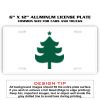 6 X 12 Full Size Aluminum License Plate for Cars and Trucks  Thumbnail