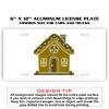 6 X 12 Full Size Aluminum License Plate for Cars and Trucks  Thumbnail