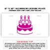 6 X 12 Full Size Aluminum License Plate for Cars and Trucks  Thumbnail