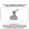 6 X 12 Full Size Aluminum License Plate for Cars and Trucks  Thumbnail