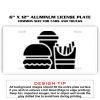 6 X 12 Full Size Aluminum License Plate for Cars and Trucks  Thumbnail