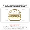 6 X 12 Full Size Aluminum License Plate for Cars and Trucks  Thumbnail