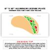 6 X 12 Full Size Aluminum License Plate for Cars and Trucks  Thumbnail