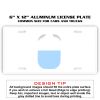 6 X 12 Full Size Aluminum License Plate for Cars and Trucks  Thumbnail