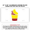 6 X 12 Full Size Aluminum License Plate for Cars and Trucks  Thumbnail
