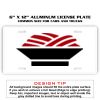 6 X 12 Full Size Aluminum License Plate for Cars and Trucks  Thumbnail