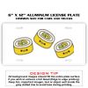6 X 12 Full Size Aluminum License Plate for Cars and Trucks  Thumbnail