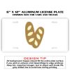 6 X 12 Full Size Aluminum License Plate for Cars and Trucks  Thumbnail