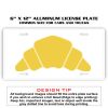 6 X 12 Full Size Aluminum License Plate for Cars and Trucks  Thumbnail