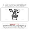 6 X 12 Full Size Aluminum License Plate for Cars and Trucks  Thumbnail