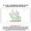6 X 12 Full Size Aluminum License Plate for Cars and Trucks  Thumbnail