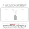 6 X 12 Full Size Aluminum License Plate for Cars and Trucks  Thumbnail