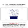 6 X 12 Full Size Aluminum License Plate for Cars and Trucks  Thumbnail