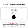 6 X 12 Full Size Aluminum License Plate for Cars and Trucks  Thumbnail