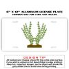 6 X 12 Full Size Aluminum License Plate for Cars and Trucks  Thumbnail