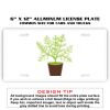 6 X 12 Full Size Aluminum License Plate for Cars and Trucks  Thumbnail
