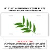 6 X 12 Full Size Aluminum License Plate for Cars and Trucks  Thumbnail