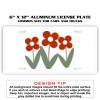 6 X 12 Full Size Aluminum License Plate for Cars and Trucks  Thumbnail
